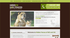 Desktop Screenshot of hiddenfence.net